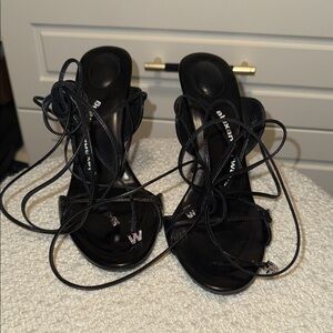 Alexander wang Black Strappy Heels worn once